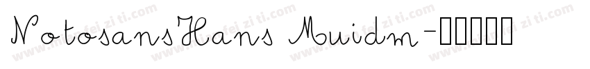 NotosansHans Muidm字体转换